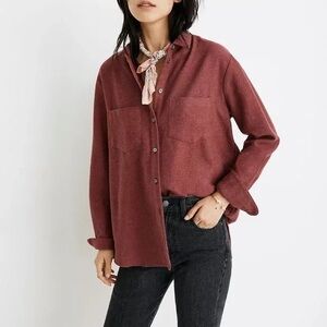 Madewell Burgundy Flannel Sz xl